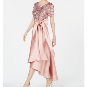 R&M Richards pink sequin dress